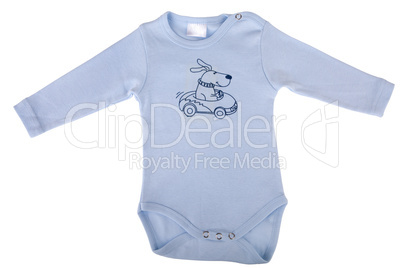 Blue cotton baby Outfit with long Sleeves
