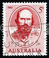 postage stamp australia 1962 john mcdouall stuart