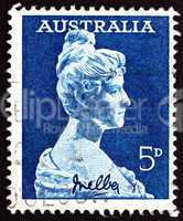 postage stamp australia 1961 dame nellie melba, singer