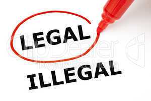 Legal or Illegal with Red Marker