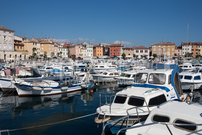 City harbour in Rovinj, Croatia