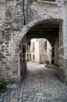 Ancient stone street of Rovinj