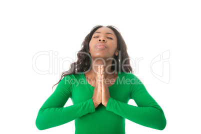 Die Hände sind zum Gebet gefaltet