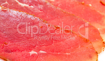 Slices of Smoked Meat