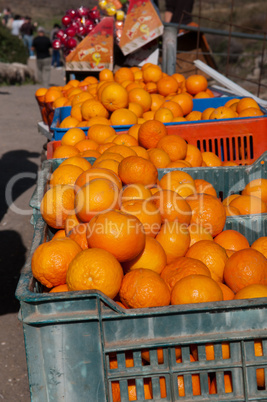 tangerines on the rural market