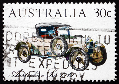 postage stamp australia 1984 australian six 1919, vintage car