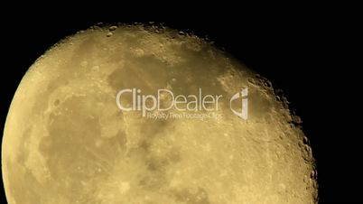 moon on the night the dark sky (Time Lapse)