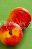 Appetizing ripe peaches