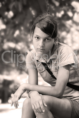 Teenage girl portrait