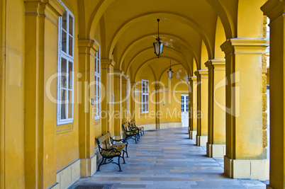 Colonnade in Schoenbrunn
