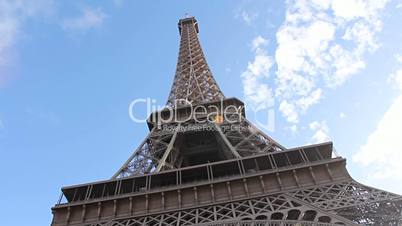 Eiffel Tower from below.