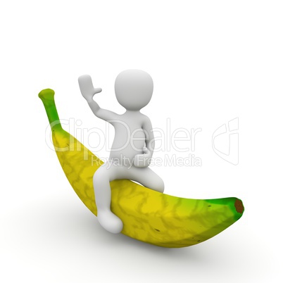 The ride on the banana