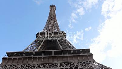 Eiffel Tower from below.