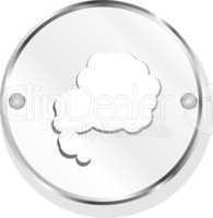 metal cloud icon