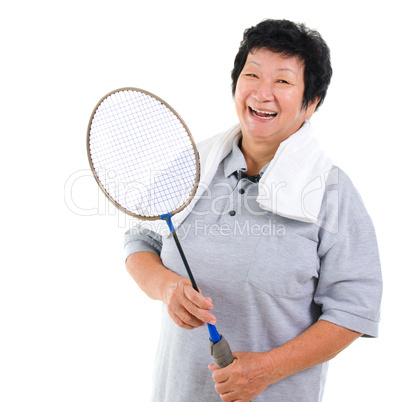 Active Asian senior