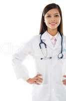 Attractive Southeast Asian female medical doctor