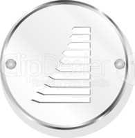 Business graph metal icon