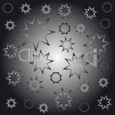 Abstract octagonal stars