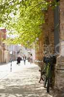 Street in Tallinn at spring.