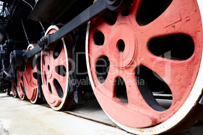 Old Steam Train Wheels