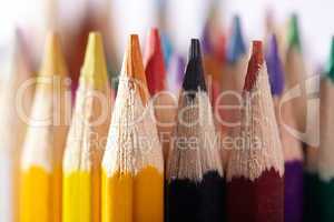 Pencils. Macro. Artist's stuff.