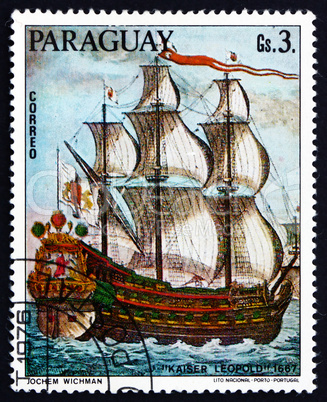 postage stamp paraguay 1976 kaiser leopold, 1667, painting