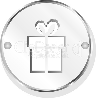 gift box metal button