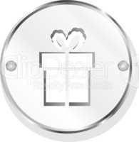 gift box metal button