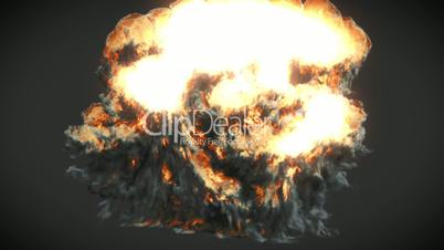 Big Explosion with Alpha mask. HD 1080.