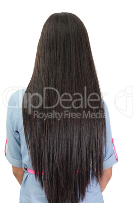 beautiful straight long hair