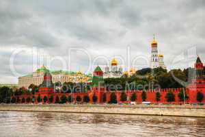 Overview of Kremlin in Moscow