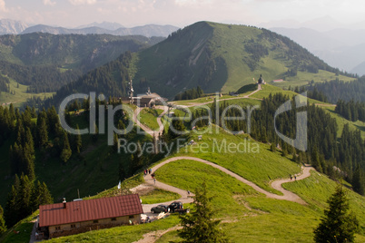 Brauneck Wanderweg Wanderung Gebirge Berg Bergkette