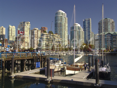 Vancouver Steg Pier Anlegestelle Segelboot Waterfront