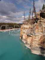 jasper banff nationalpark athabasca lake creek fluss