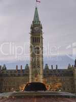 Ottawa Parlament Hauptstadt ewige Flamme Denkmal