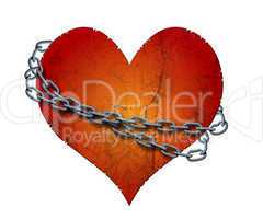 chained heart