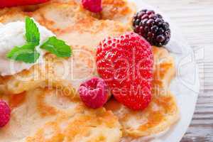 Pancake. Crepes With Berries