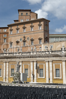 Pope apartments  on Saint Peter Place in Rome