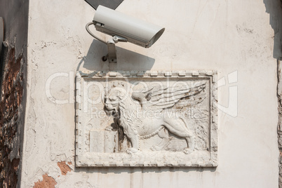 Winged lion. Venice, Italy