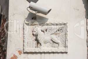 Winged lion. Venice, Italy