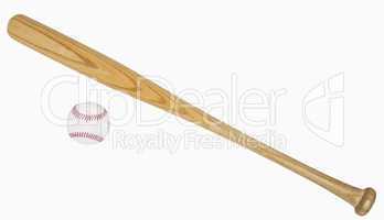 baseball bat and baseball