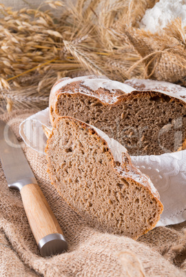 freshly baked traditional bread