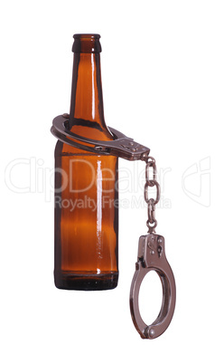 bottle with handcuff