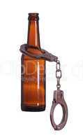bottle with handcuff