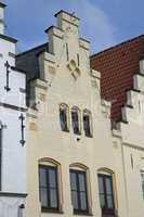 Historische Giebel in Friedrichstadt,Deutschland