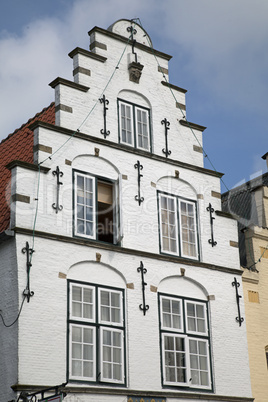 Historische Giebel in Friedrichstadt,Deutschland