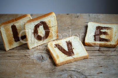 Liebe auf Toast