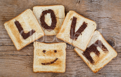 Liebe auf Toast