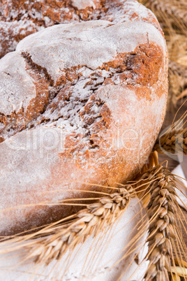 Freshly baked traditional bread