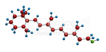 molecule of retinol molecule of retinol